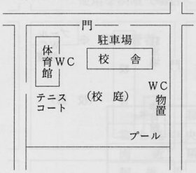 藤中学校　全体図