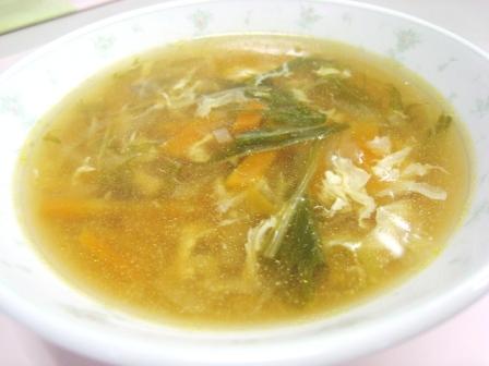 水菜のかき玉汁 『水菜のかき玉汁』の画像