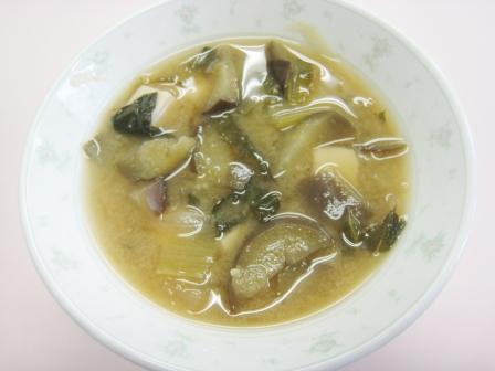 秋なすのみそ汁 『秋なすのみそ汁』の画像