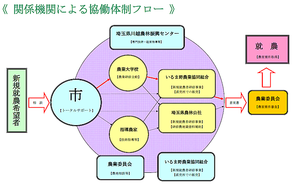 「関係機関による協働体制フロー」の画像