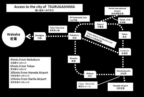 Access to Tsurugashima