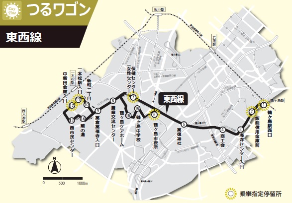 東西線路線図