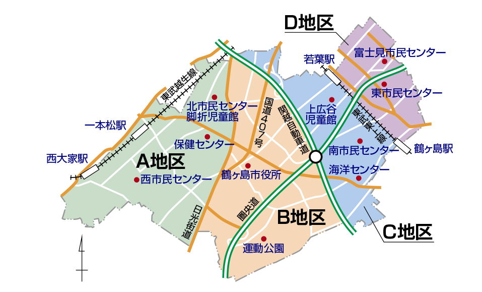 鶴ヶ島地図
