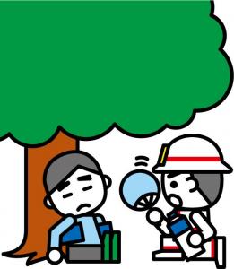 熱中症の応急処置を行う様子