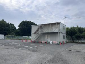 仮設事務所ができました！